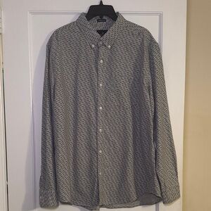 American Eagle Outfitters Men’s Gray Button Down Shirt Size XL preppy